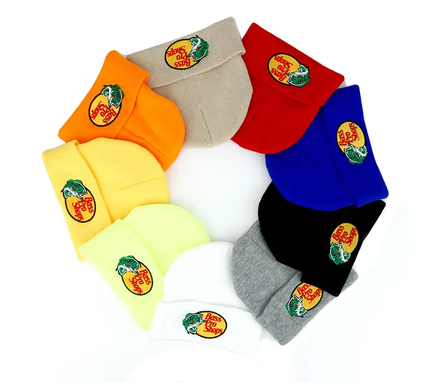 قبعة شتوية لحماية وتدفئة البشرة من bass pro hat من متاجر الأطفال قبعات Beanie مطرزة رياضية محبوكة على شكل جمجمة