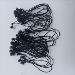 白色和黑色弹力线，带环结聚氯乙烯塑料服装标签和包装礼品标签 - Product Image 3
