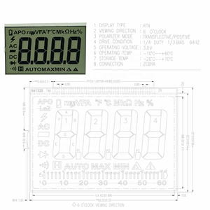 Stocked <strong>LCD</strong> Screen <strong>Modules</strong> Small Quantity Meter Monochrome Segment <strong>LCD</strong> <strong>Display</strong> <strong>Module</strong>