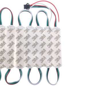 3 провода 12 В SMD 5050 волшебный модуль светодиодная линза 3 светодиода Ws2811 IC впрыск RGB светодиодный полноцветный модуль - Product Image 5