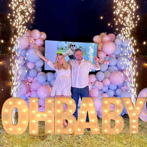 Customized Letters BABY LED Luminous Letters Light Bulb Word Photo Check-in Decorative Lights - Product Image 1