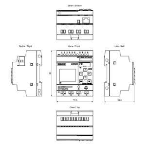 ¡LOGO PLC Siemens! 230RCE, módulo lógico 6ED1052-1FB08-0BA2 - Product Image 3