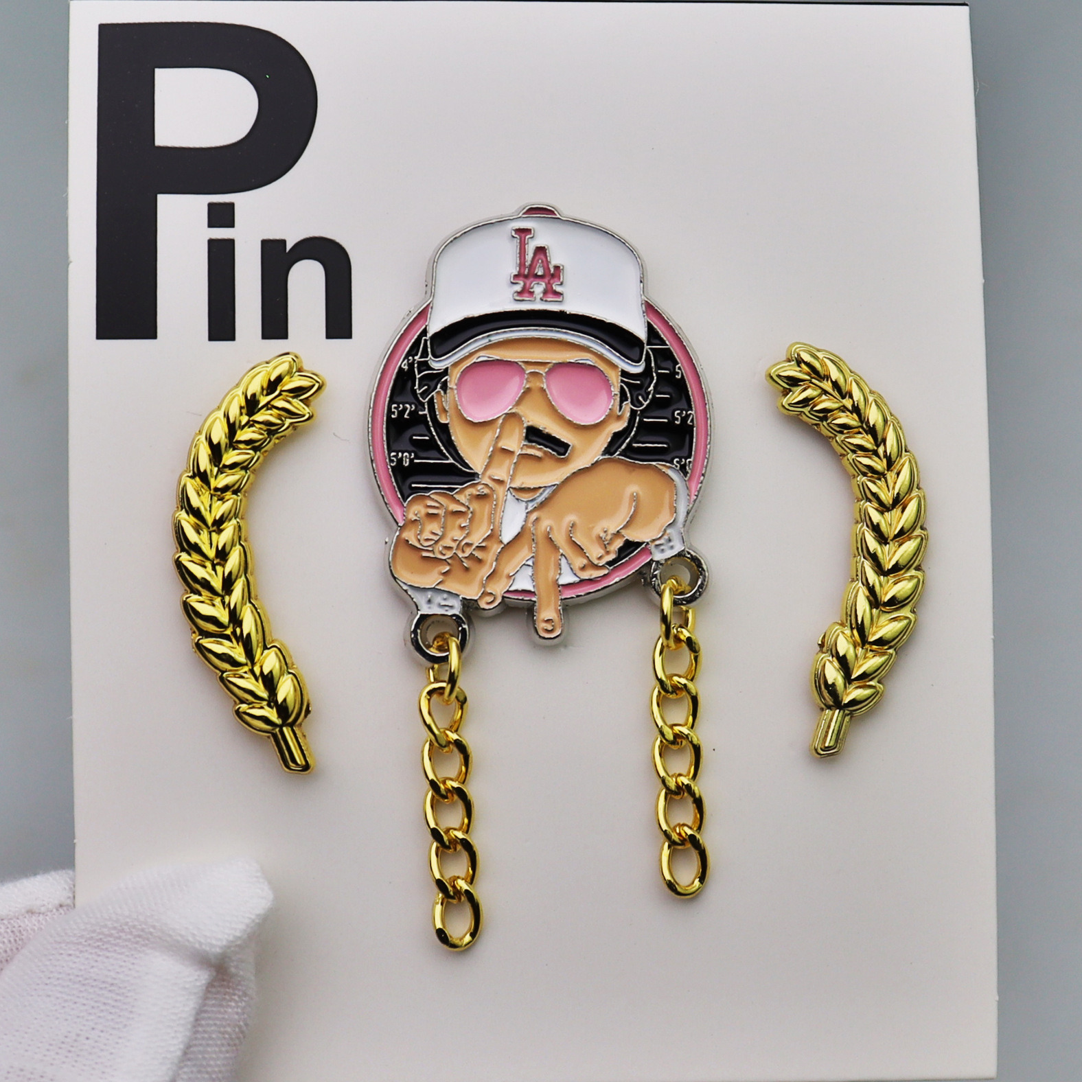 Pink wheat ears