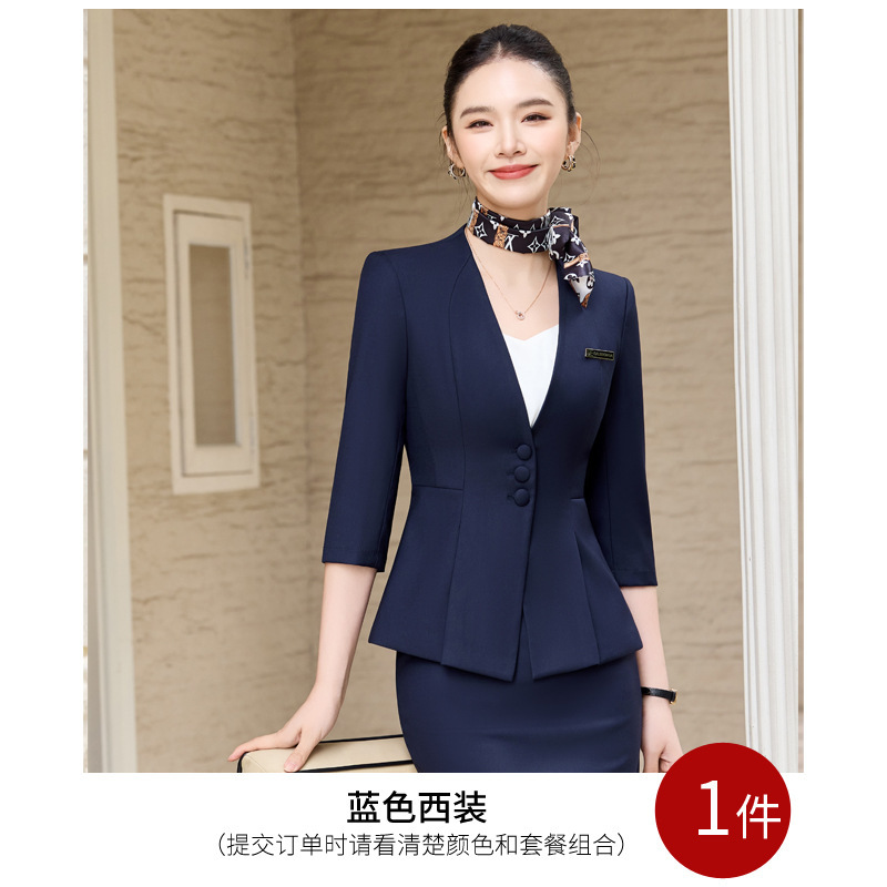 blue suit