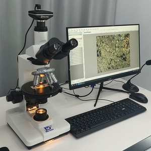 MSD-510W ảnh được kết nối với máy tính để chụp ảnh qua kính hiển vi. - Product Image 2