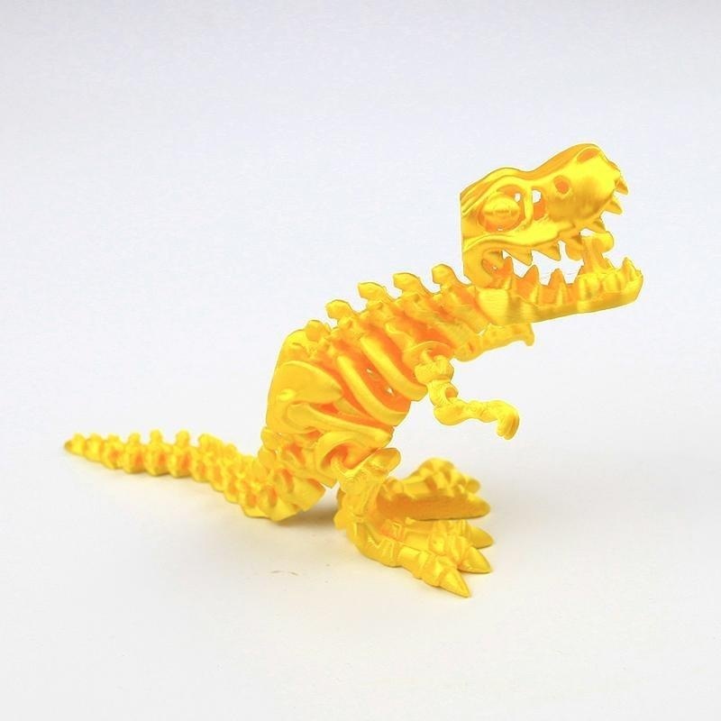 Tyrannosaure rex doré 16 cm