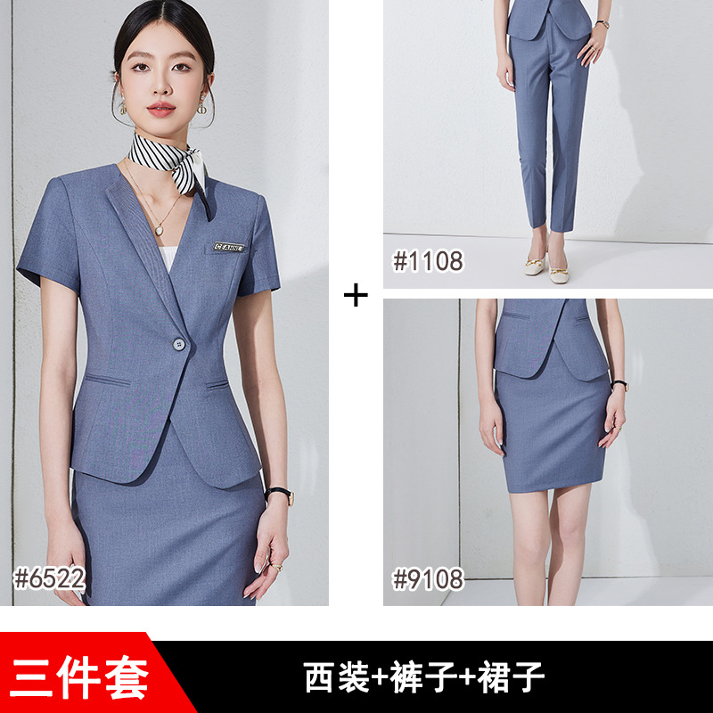 Grey suit pants and skirt