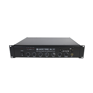 Sistema de música de fondo, mezclador de Audio de 70W con micrófono/USB/ Aux/sintonizador/entrada SD