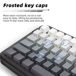 Keywin TK 98คีย์แบบไดนามิกคีย์บอร์ดเล่นเกมแบบกลไกไร้สาย RGB ทนต่อการสึกหรอคีย์บอร์ด PBT รูปแบบที่กำหนดเองพร้อมปุ่มปรับระดับเสียง - Product Image 2