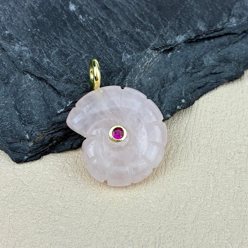 Gold-Rose Quartz