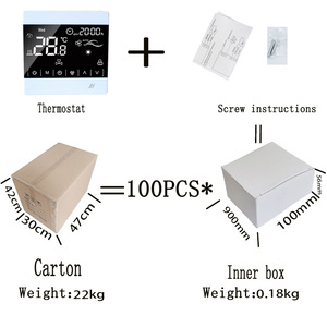 Termostato de aire acondicionado con pantalla táctil, controlador Digital de temperatura para refrigeración de Hotel