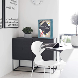 Hộp Bóng 8X10 11X14 Hộp Trưng Bày Ảnh Huy Chương Kỷ Niệm Hộp Nhớ Bằng Gỗ Hộp Bóng Khung Ảnh Có Lưng Vải Lanh - Product Image 4