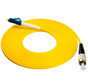 HJFiber 1m Simplex APC LC-FC optik Fiber yama kablosu SC APC konnektörü ile POE CATV 4G/FTTH ağları için WiFi