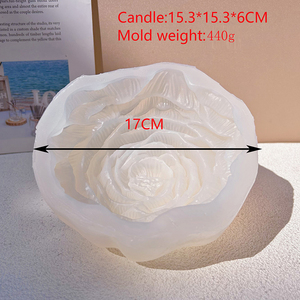 Early Riser Peony Silicone Mold <strong>Round</strong> <strong>Shape</strong> Cake Tool for Resin Candle Flower <strong>Soap</strong> and Peony Decoration Mold - Product Image 5