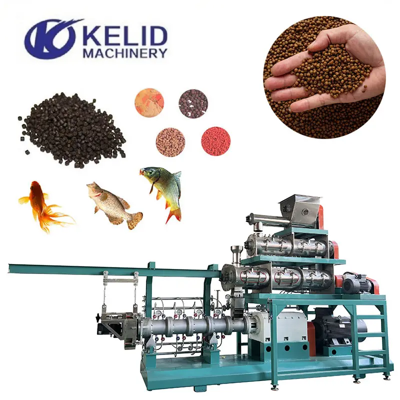 Fully Automatic Industrial Floating Sinking Fish Feed Production Line Sinking Fish Feed Extrusion Line Fish Food Processing Line