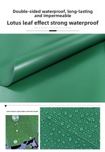 Nhiệm vụ nặng nề 1.2mm dày kháng hóa chất PVC dao tráng tarps cho các dự Án Xây Dựng tạm thời nơi trú ẩn công nghiệp bao gồm. - Product Image 4