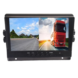 Piccolo Display DVR per auto Monitor TFT LCD da 9 pollici 2 ingresso Video per AHD720P vista frontale e retromarcia Backup vista posteriore 8 telecamere a LED - Product Image 2