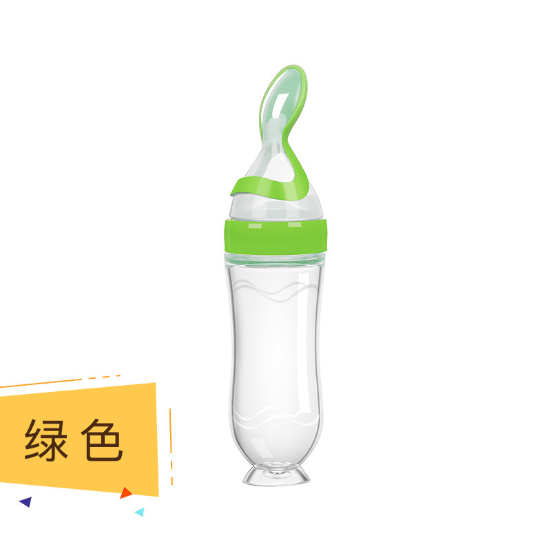 Botella de pasta de arroz con ventosa de 90 ml - Verde