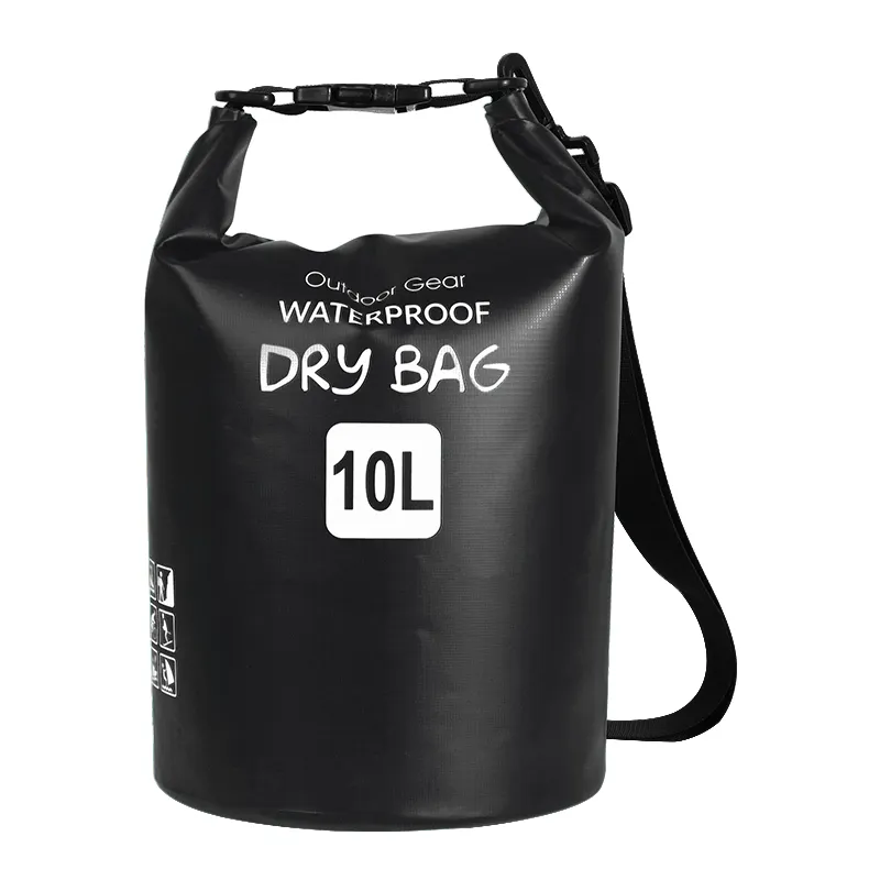 Оптовая продажа высокое качество плавающий сухой мешок 10L брезент ПВХ Водонепроницаемый сухой мешок с плечевым ремнем