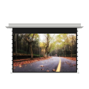 Sistema de cine en casa de techo oculto integrado de 84 pulgadas para uso doméstico, pantalla de proyector antiluz de elevación con Control remoto eléctrico HD - Product Image 5