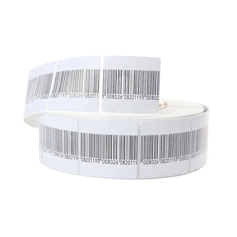 Popular EAS RF Anti-theft System Barcode Soft Tag Label 40*40mm Sticker Blank Cashier Grocery for Shoes Tore Shoemaker Shoe Shop