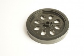 25T Servo Wheel with Unisex Rubber Tire Radio <strong>System</strong> and Gyro for Intelligent Robot Car Education DIY Kit and Competition
