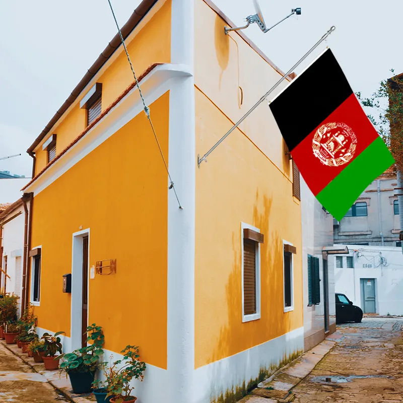 großhandel 3 x 5 in afghanistan drei schichten flagge 68 d und 100 d polyester individuelle alle nationalen flaggen schneller transport