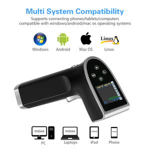 YHDAA alta calidad 2D Bluetooth Android IOS sistema escáner de código de barras lector de código de barras Qr código escáner de código de barras con pantalla - Product Image 2
