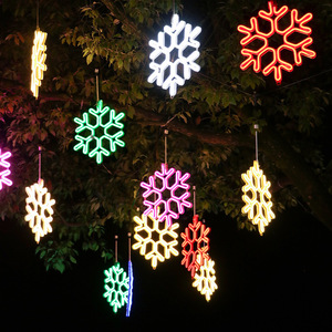 <strong>LED</strong> <strong>Snowflake</strong> Christmas Day Outdoor Hanging Lights Waterproof Tree Glowing New Year's Trees with IP44 Rating - Product Image 6
