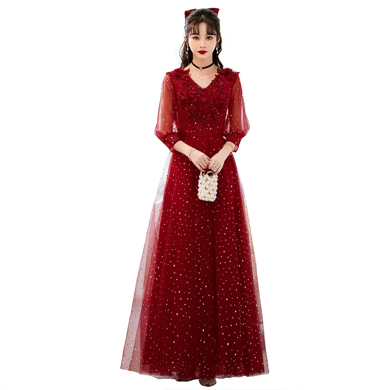 فستان حفلات للسيدات ZX-1183 2024 من Fairy Dream فستان كلاسيكي طويل مثير للنساء عالي الجودة مزين بالدانتيل
