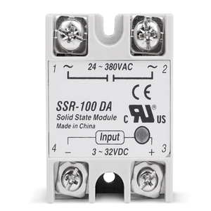 220Vリレー産業用ソリッドステートリレーSSR3-32VDC入力および24-380VAC出力100DA 100AAC出力負荷SSR-100DA - Product Image 2