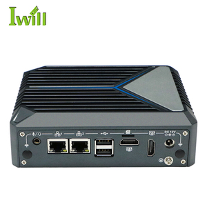 Computadora compacta delgada N100 Pocket Mini Pc 2LAN 6USB 2COM 2HD 4K Quad Core Linux Micro computadora para control industrial - Product Image 4