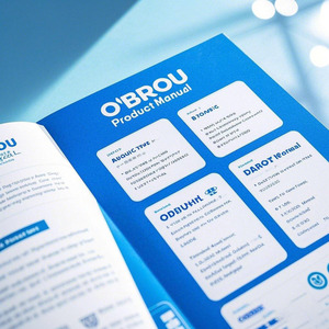 OBROU可定制纸质印刷传单小册子促销目录手册产品手册杂志说明