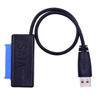 LED Dual 5Gbps USB 3,0 a 22Pin SATA III convertidor USB3.0 a 7 + 15 22 Pin adaptador de Cable para 2,5 "Disco Duro HDD SSD