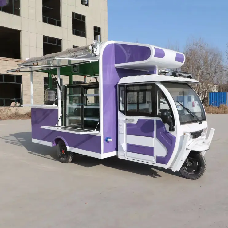 2023 heißer Verkauf Fabrik verkauf Mehrzweck mobile elektrische Fast-Food-Snack Getränke Getränke Dreirad Pedicab Dreirad