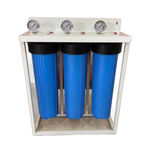 10inch 20inch 3 Stages Big 4.5'' Blue Water <strong>Filter</strong> Housing Pre Water <strong>Filter</strong> with Cartridges Stress Test Gauge - Product Image 1