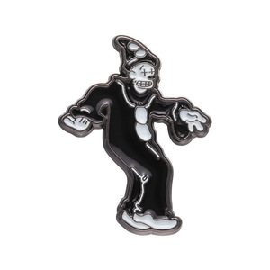 Custom Funny Clown Dancing Metal Soft Enamel Pin Humorous Cartoon Figure Lapel Badge for Gifts Silk Screen Printing - Product Image 5