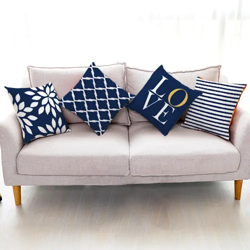 Wholesale Custom Luxury Modern Decor Home Decorative Sofa Set Covers Case Pillow Cover 18x18 50x50 custom cushion cover printing