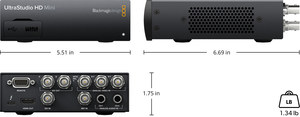 Blackmagic <strong>Design</strong> UltraStudio HD Mini 3G-SDI Analog YUV NTSC/PAL <strong>Inputs</strong> Dual Link 3G-SDI Output Broadcast Video Capture <strong>Device</strong>