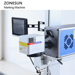 ZONESUN ZS-LMC1 bottiglie automatiche per animali domestici codice QR data macchina per codifica Laser stampante macchina per marcatura Laser CO2 per linea di riempimento - Product Image 5