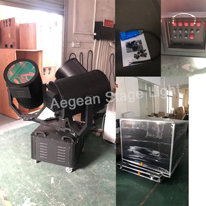3X4000W 3 kafa gökyüzü ışın izci 12000W açık su geçirmez hareketli kafa ışıldak bina otel aydınlatma için