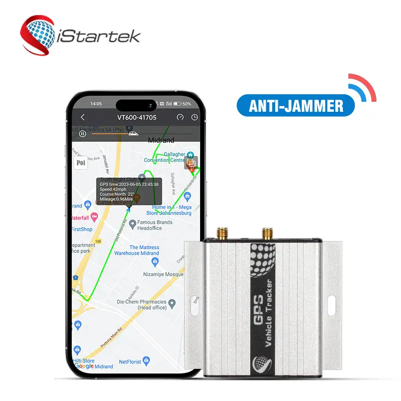 Sistema de rastreamento de veículo, anti jammer portátil, gsm itk103b, gps manual, sms, gprs