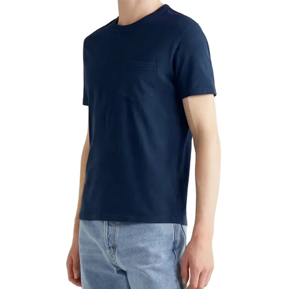 Мужская футболка от производителя, пользовательский карман, несколько цветов, футболка, хлопковая Футболка с карманом, поддержка имени компании, вышивка