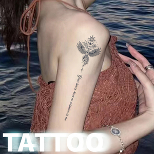 XB lâu dài thảo dược nước trái cây bán vĩnh viễn người đàn ông cô gái cánh tay cơ thể vẻ đẹp thực tế không thấm nước tạm thời giả hình xăm Stencil Sticker - Product Image 2