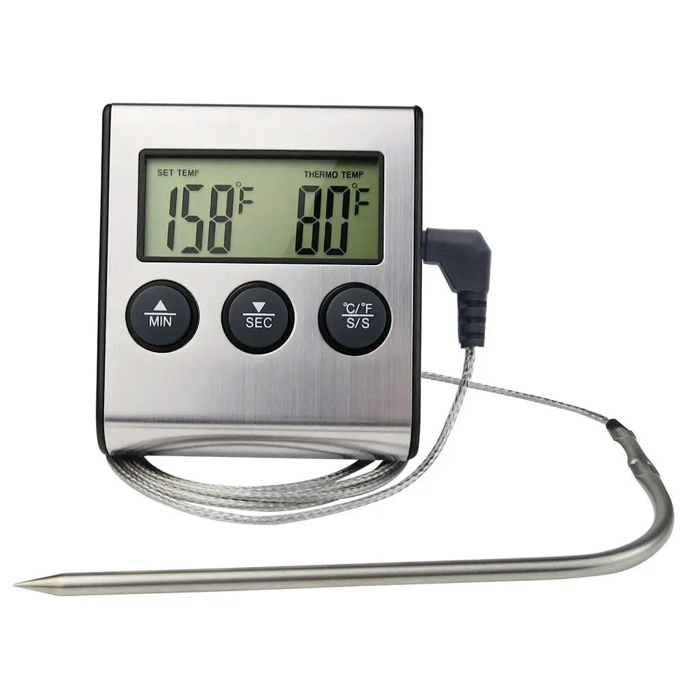 Termometro Digitale Da Cucina Kitchen Sonda di Temperatura con Timer