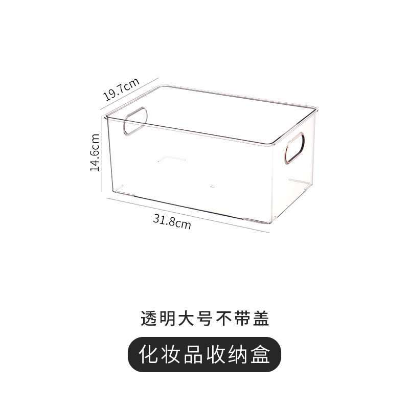 Large transparent bottle without lid