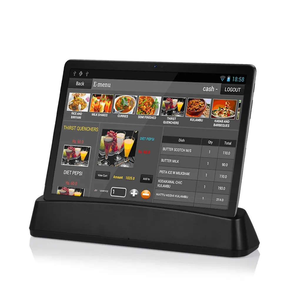 Benutzer definierte ODM Restaurant 24 "32" 12 ''Bestellung Touchscreen Android POS Tablet Android Smart POS Self Service Bestellung Zahlungs kiosk