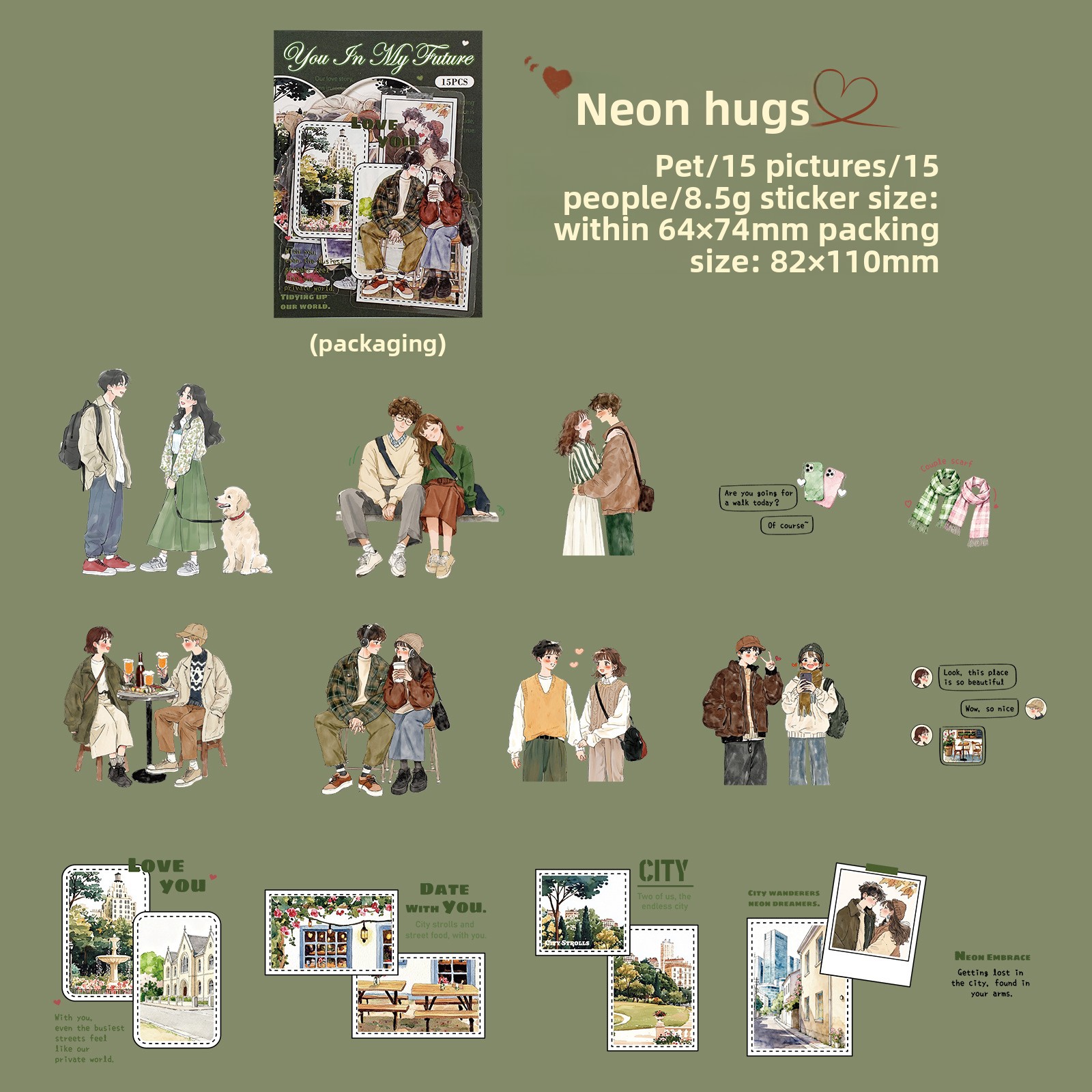 F Walking Under Neon Lights