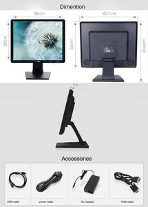 15 17 19 Inch Tft <strong>Lcd</strong> <strong>Touch</strong> <strong>Screen</strong> <strong>Monitor</strong> Cheap 15 Inch Led <strong>Touch</strong> <strong>Screen</strong> Pc <strong>Monitor</strong> for Pos - Product Image 6