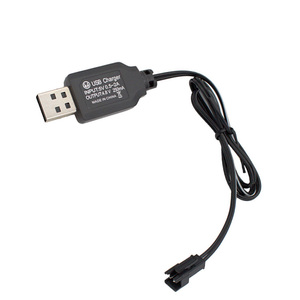 Evrensel 5V USB şarj hattı 3.6V 4.8V 6V 7.2V 250mA ile uzaktan kumanda arabalar için kadın SM fiş USB oyuncak şarj kablosu - Product Image 1